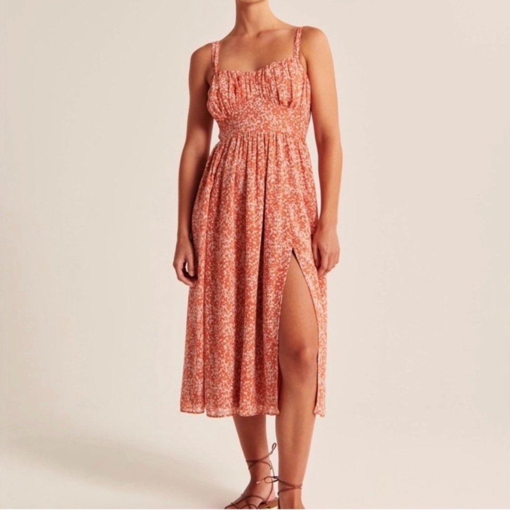 Abercrombie & Fitch Floral Midi Dress